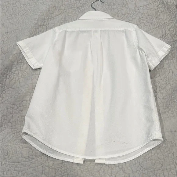 Janie and Jack White Button Down short sleeves Shirt size 7. - Picture 9 of 11